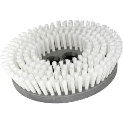 Cimex CR48CM 8" White Soft Nylon Carpet Scrubbing Brushes - Pack Of 3 -Clean Freak Shop cimex carpet scrubbing white brush side view