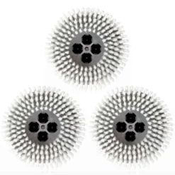 Cimex CR48CM 8" White Soft Nylon Carpet Scrubbing Brushes - Pack Of 3