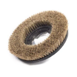 13" Floor Buffer Light Duty Marble & Stone Floor Scrubbing & Polishing Brush W/ Union Mix Bristles (11" Actual Diameter)