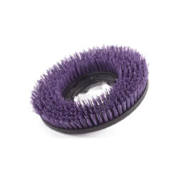 13" Floor Buffer Extra Heavy Duty Floor Stripping Brush W/ 46 Grit Impregnated Purple Nylon Bristles (11" Actual Diameter)