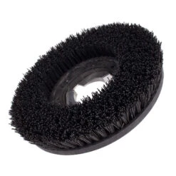 13" Floor Buffer Heavy Duty Floor Stripping Brush W/ 80 Grit Impregnated Black Nylon Bristles (11" Actual Diameter)