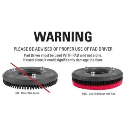 20" Pad Holder (#SPPV01335) For The Tennant® T581 Auto Scrubber -Clean Freak Shop sppv01335 tennant pad driver warning