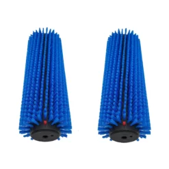 Tornado 9" Blue Stiff Bristle Heavy Duty Floor Scrubbing Brushes (#93173.1) For The 'Vortex 9' CRB Scrubber - Pack Of 2